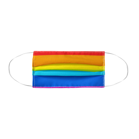 Avenie Bright Rainbow Stripes Face Mask