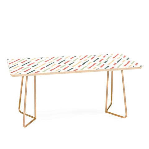 Avenie Brush Strokes Colorful Coffee Table
