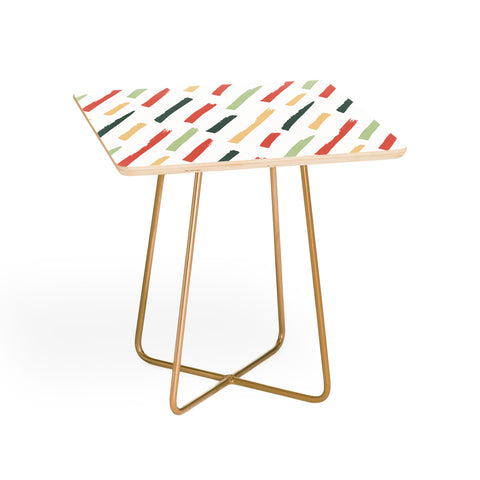 Avenie Brush Strokes Colorful Side Table