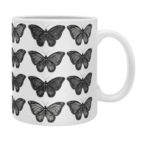 Avenie Butterfly Collection Black Coffee Mug