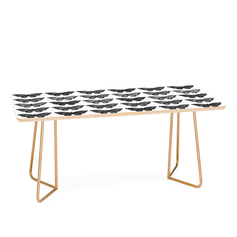 Avenie Butterfly Collection Black Coffee Table