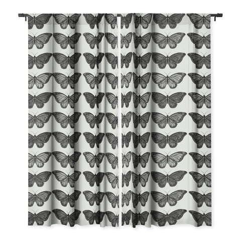 Avenie Butterfly Collection Black Blackout Non Repeat