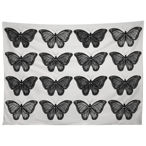 Avenie Butterfly Collection Black Tapestry