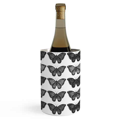 Avenie Butterfly Collection Black Wine Chiller