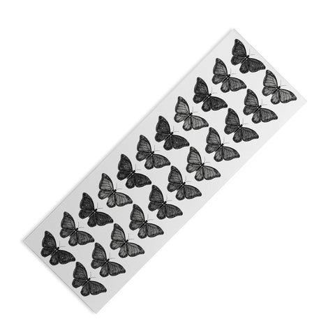 Avenie Butterfly Collection Black Yoga Mat