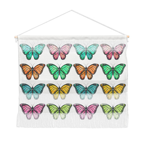 Avenie Butterfly Collection Colorful Wall Hanging Landscape