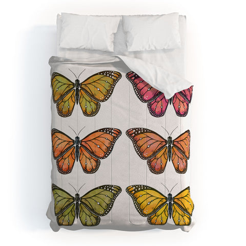 Avenie Butterfly Collection Fall Hues Comforter