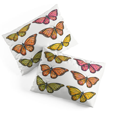 Avenie Butterfly Collection Fall Hues Pillow Shams