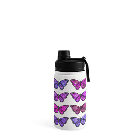 Avenie Butterfly Collection Pink and Purple Water Bottle