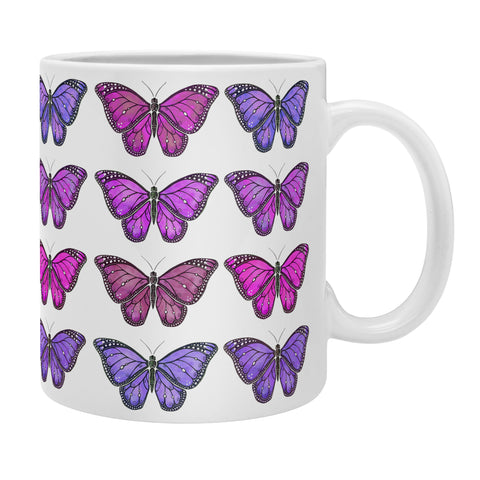 Avenie Butterfly Collection Pink and Purple Coffee Mug