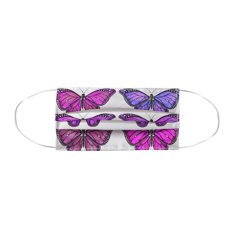Avenie Butterfly Collection Pink and Purple Face Mask