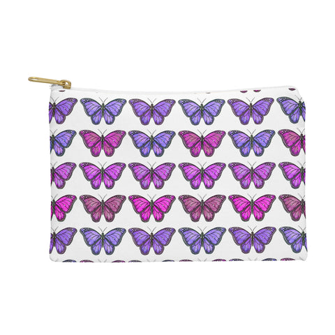 Avenie Butterfly Collection Pink and Purple Pouch