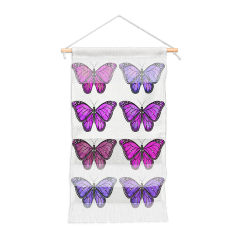 Avenie Butterfly Collection Pink and Purple Wall Hanging Portrait