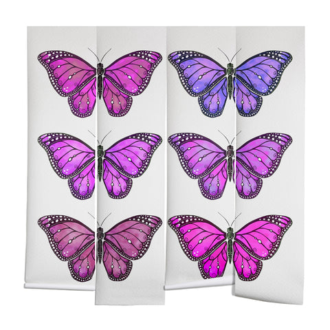 Avenie Butterfly Collection Pink and Purple Wall Mural