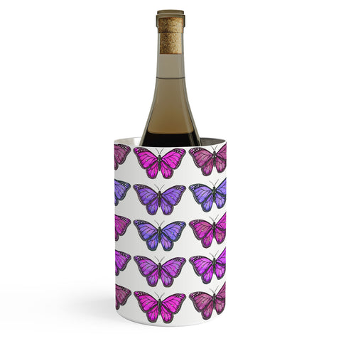 Avenie Butterfly Collection Pink and Purple Wine Chiller