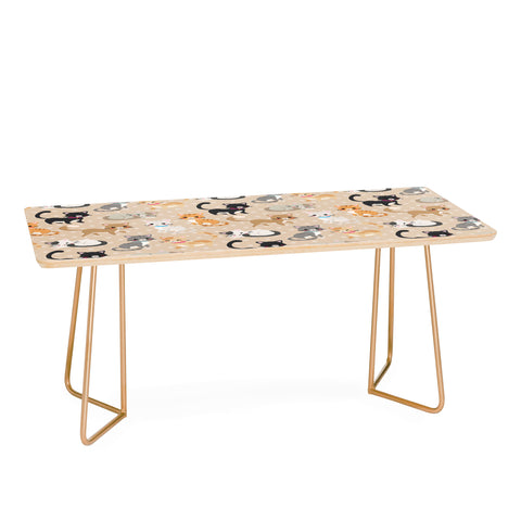Avenie Cat Pattern Coffee Table