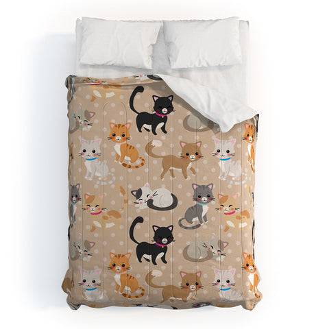 Avenie Cat Pattern Comforter