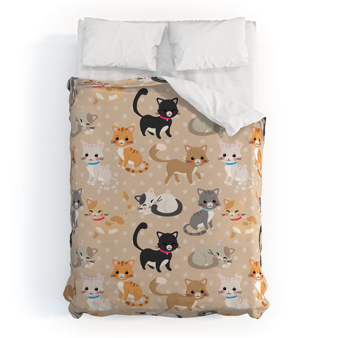 Avenie Cat Pattern Duvet Cover