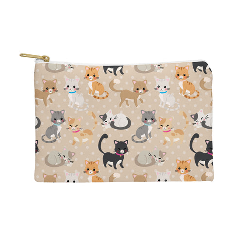 Avenie Cat Pattern Pouch