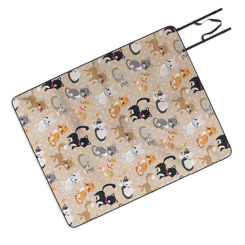 Avenie Cat Pattern Picnic Blanket