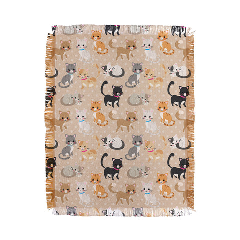 Avenie Cat Pattern Throw Blanket