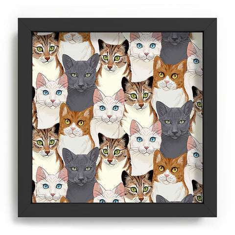 Avenie Cat Portraits Recessed Framing Square