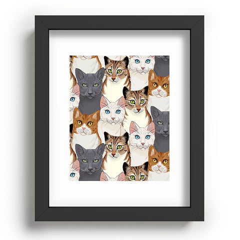 Avenie Cat Portraits Recessed Framing Rectangle