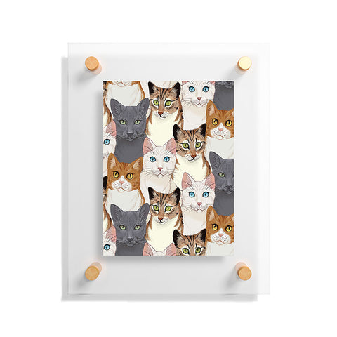Avenie Cat Portraits Floating Acrylic Print