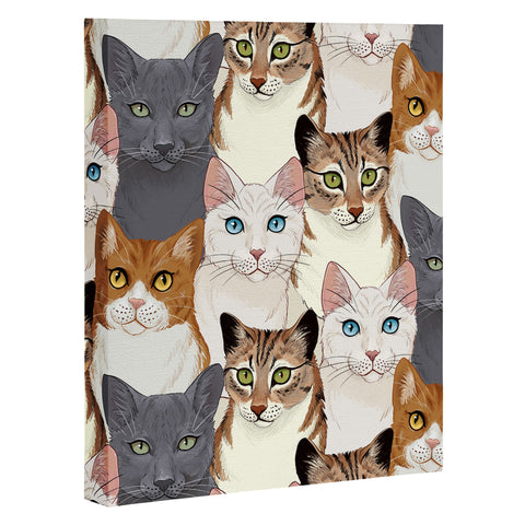 Avenie Cat Portraits Art Canvas