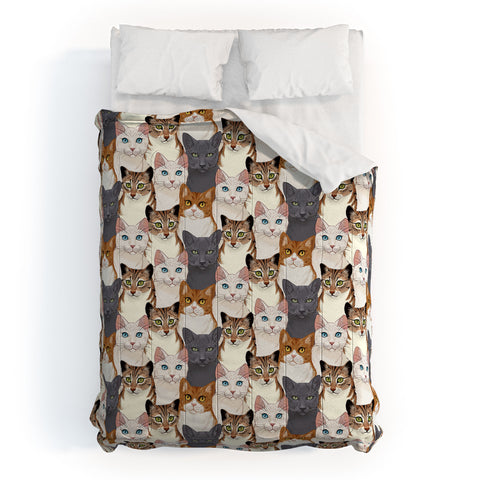 Avenie Cat Portraits Comforter