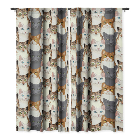 Avenie Cat Portraits Blackout Non Repeat