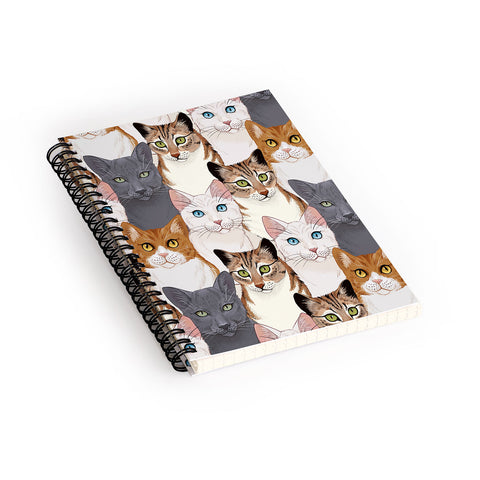 Avenie Cat Portraits Spiral Notebook