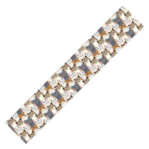 Avenie Cat Portraits Table Runner