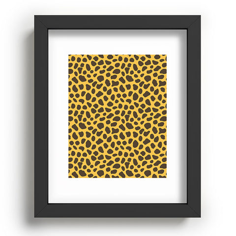 Avenie Cheetah Animal Print Recessed Framing Rectangle