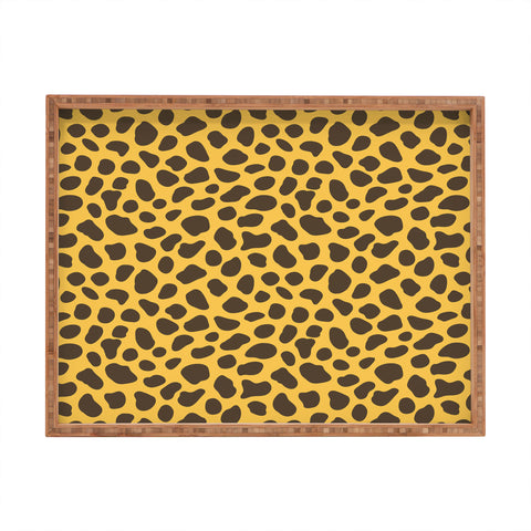 Avenie Cheetah Animal Print Rectangular Tray