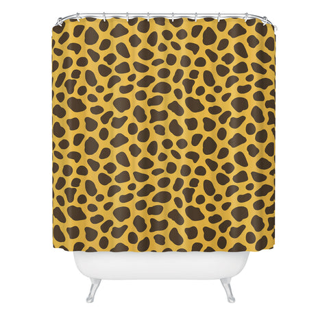 Avenie Cheetah Animal Print Shower Curtain