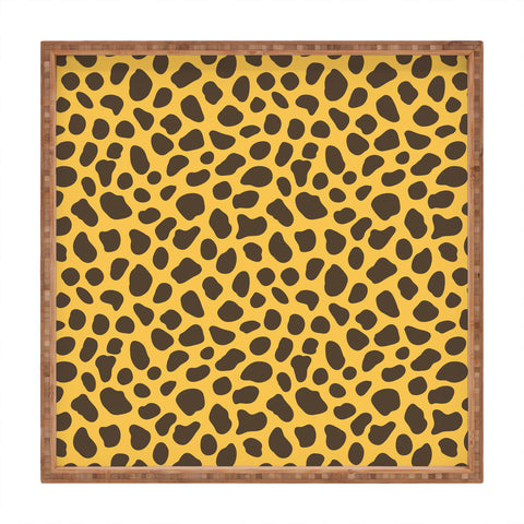 Avenie Cheetah Animal Print Square Tray