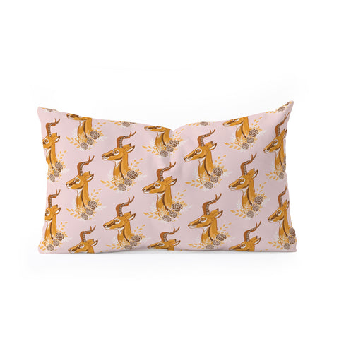 Avenie Cheetah Collection Gazelle Oblong Throw Pillow