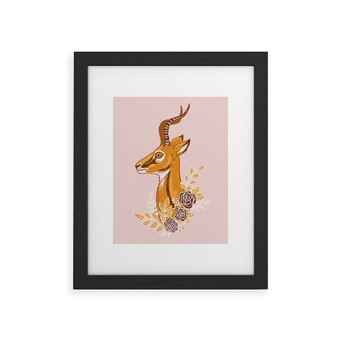 Avenie Cheetah Collection Gazelle Framed Art Print