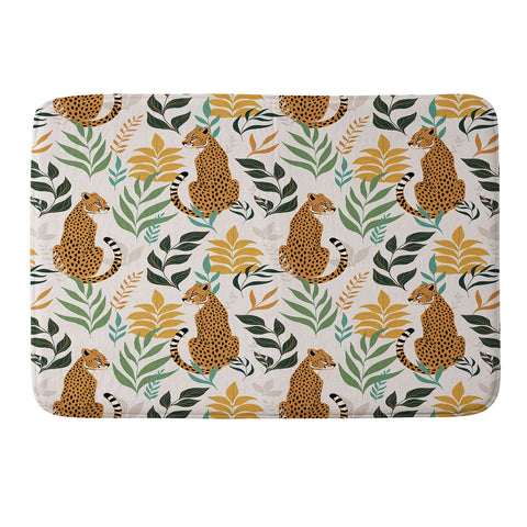 Avenie Cheetah Spring Collection I Memory Foam Bath Mat