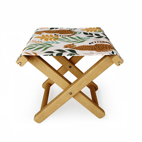 Avenie Cheetah Spring Collection I Folding Stool