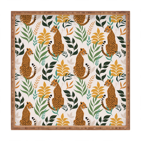Avenie Cheetah Spring Collection I Square Tray