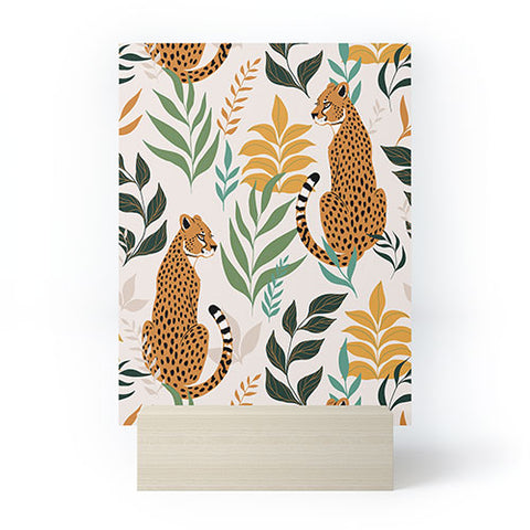Avenie Cheetah Spring Collection I Mini Art Print
