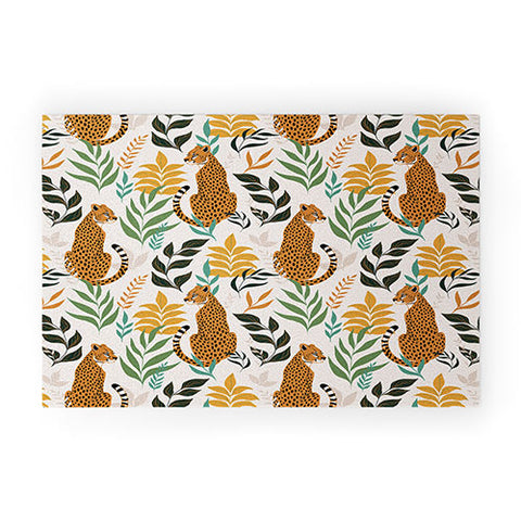 Avenie Cheetah Spring Collection I Welcome Mat