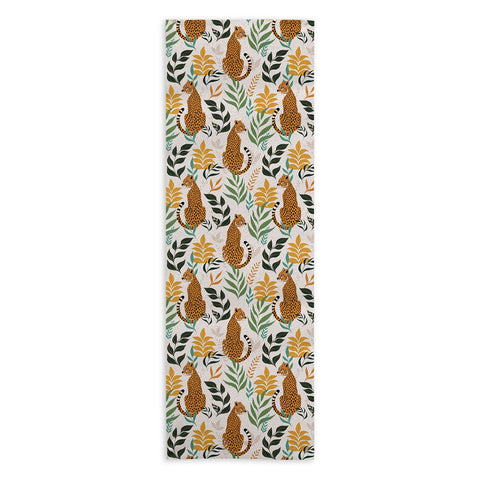Avenie Cheetah Spring Collection I Yoga Towel