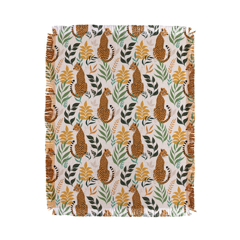 Avenie Cheetah Spring Collection I Throw Blanket