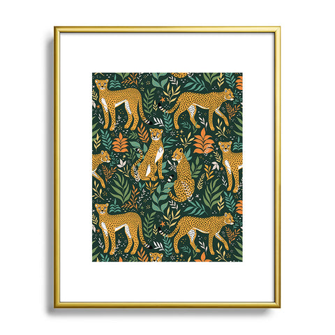 Avenie Cheetah Spring Collection II Metal Framed Art Print