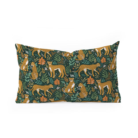 Avenie Cheetah Spring Collection II Oblong Throw Pillow