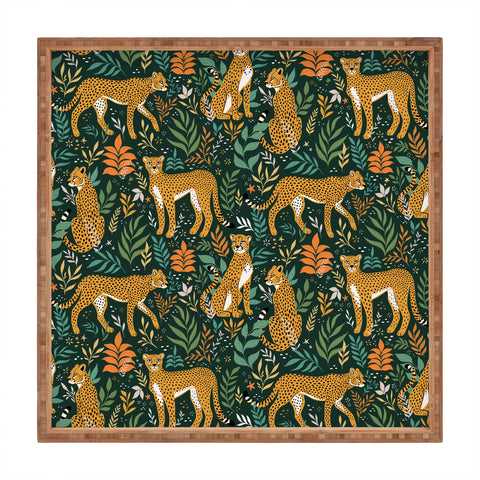 Avenie Cheetah Spring Collection II Square Tray