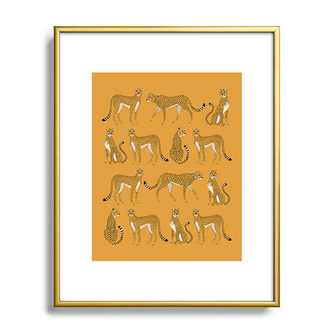 Avenie Cheetah Spring Collection III Metal Framed Art Print